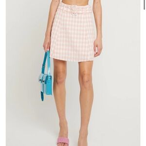 Few Moda Kourt Skirt. Pink Gingham Women's Skirt